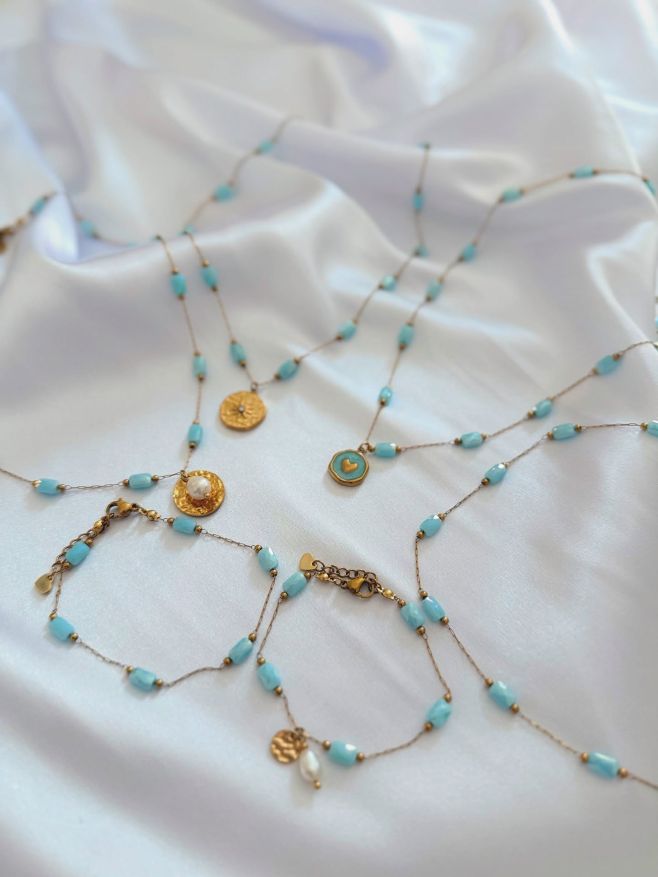 trocha té modré ❤️ ocelové šperky, nemusíte je sundavat #dnesnosim #milujuto #tochces #sperky #ocelovesperky